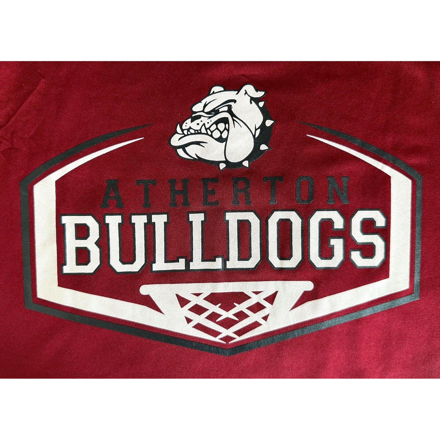 A THERTON BULLDOGS NUMBER 13 REVERSABLE SIZE-M BASKETBALL JERSEYS