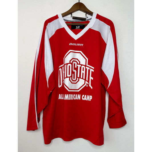 BAUER OHIOSTATE ALL AMERICAN CAMP SIZE- XL -ICE HOCKEY JERSEYS .