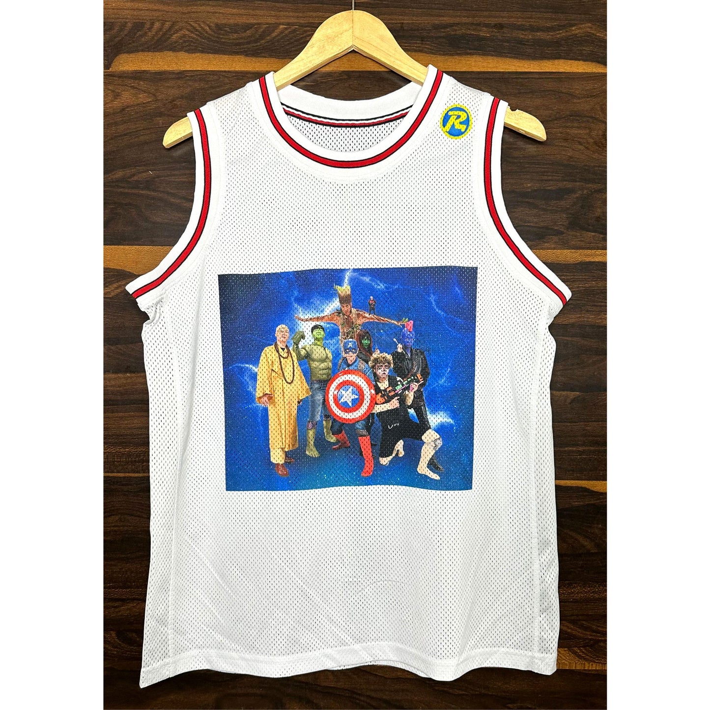 AVENGERS SIZE-M BASKETBALL JERSEYS