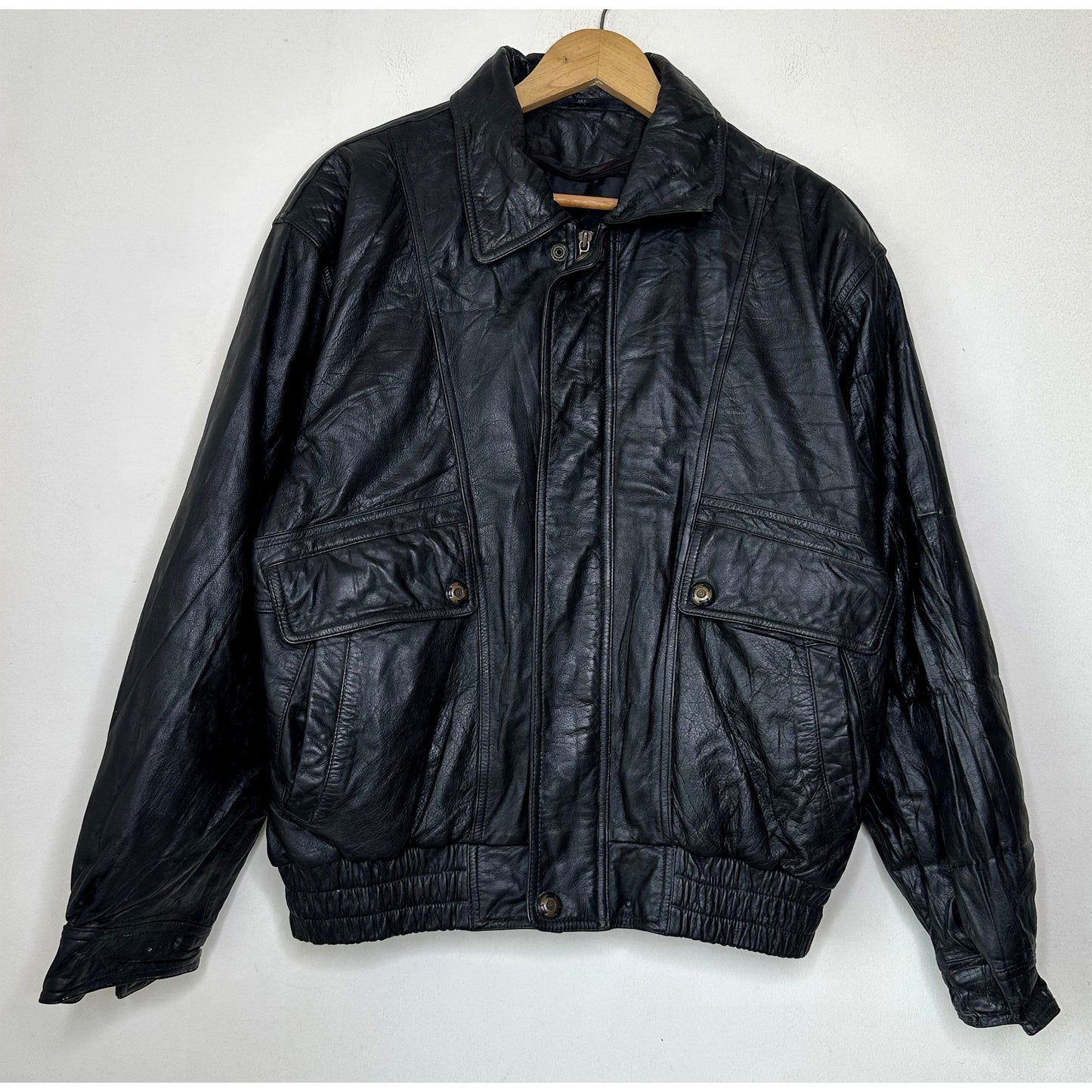 BLACK LEATHER SIZE- L LIMITED EDITION LUXURY JACKET