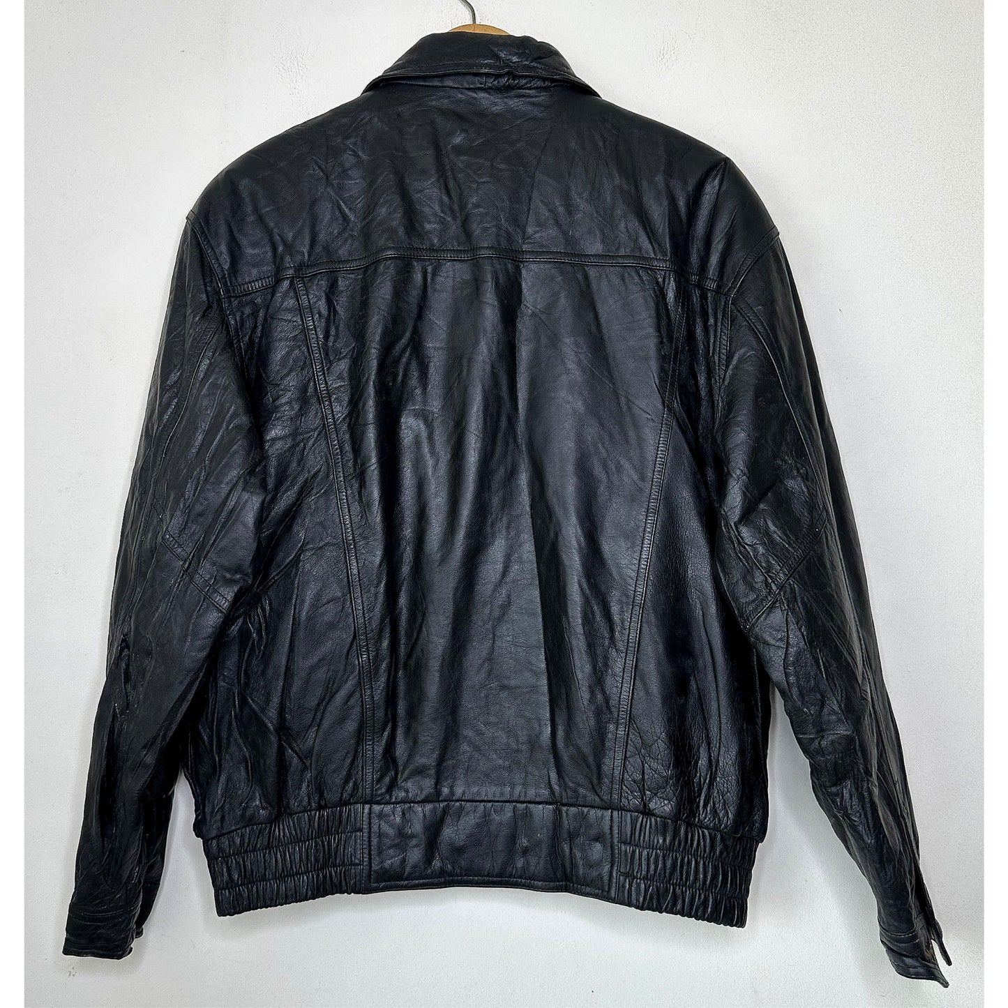 BLACK LEATHER SIZE- L LIMITED EDITION LUXURY JACKET