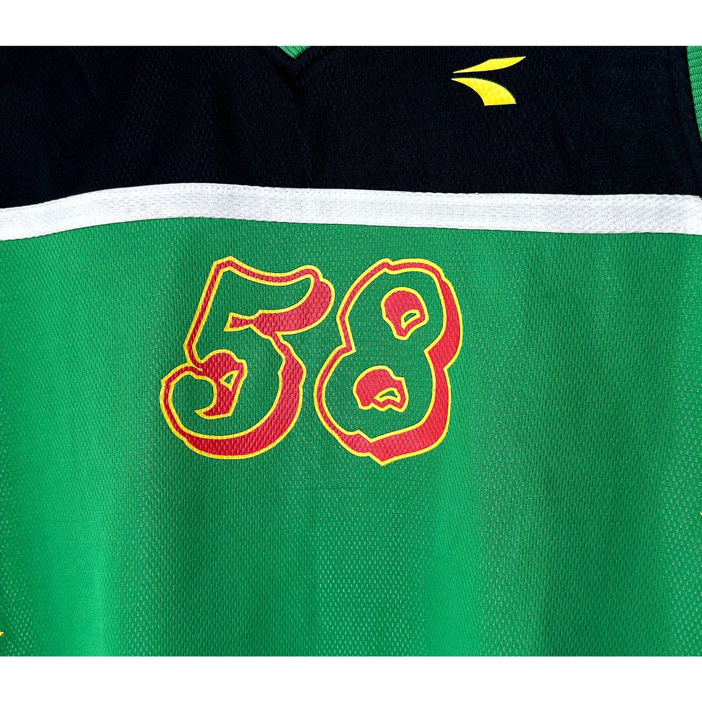 BLACK GREEN  NO 58 SIZE-XL BASKETBALL JERSEYS