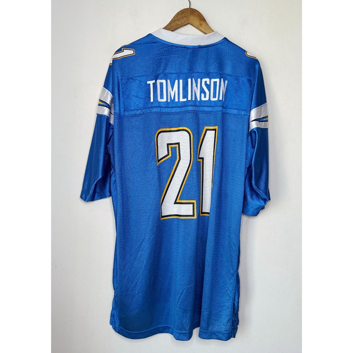 REEBOK TOMLINSON CHARGERS NO 21 SIZE-2XL NFL JERSEYS