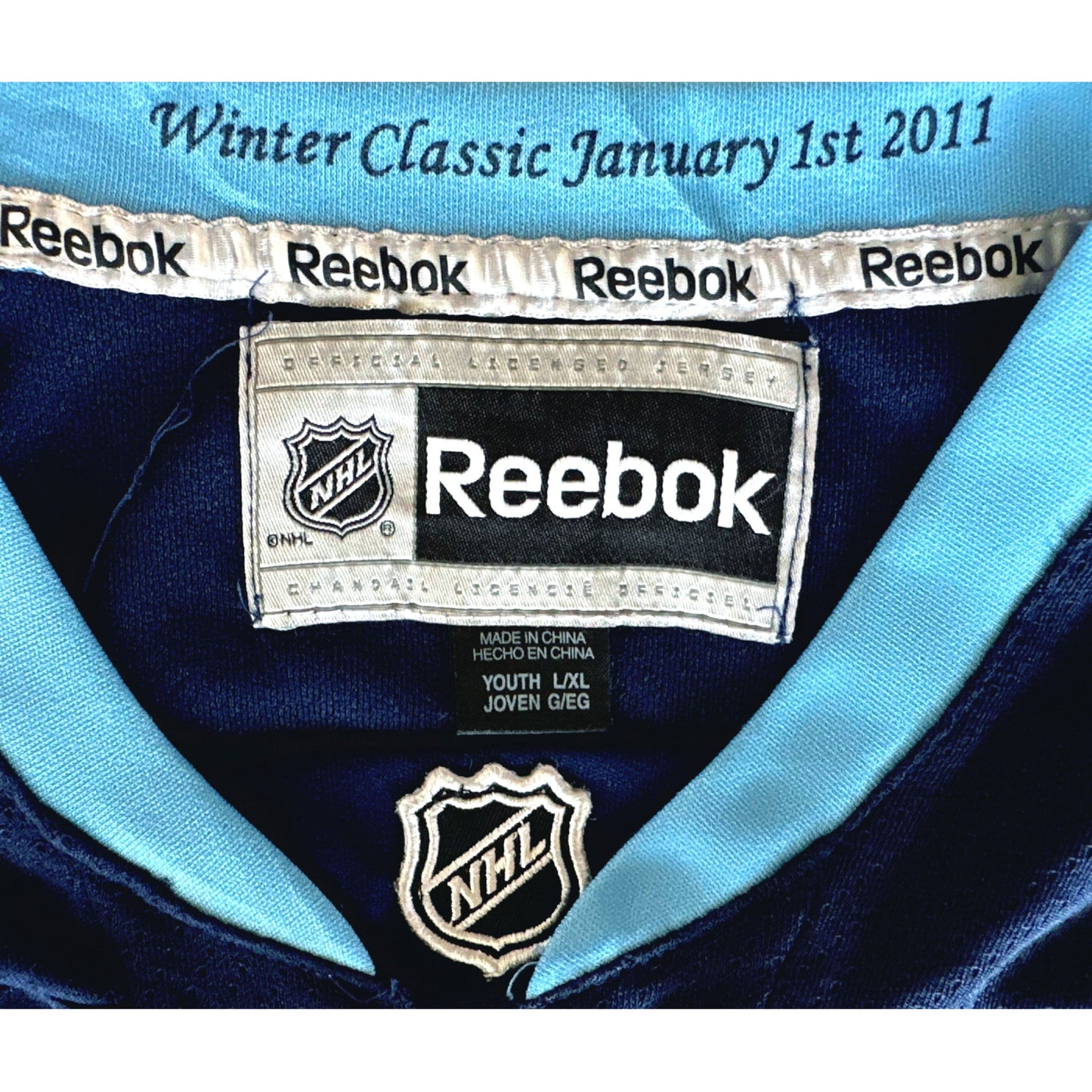 REEBOK PITTSBURGH PENGUINS SIZE- M -ICE HOCKEY JERSEYS .