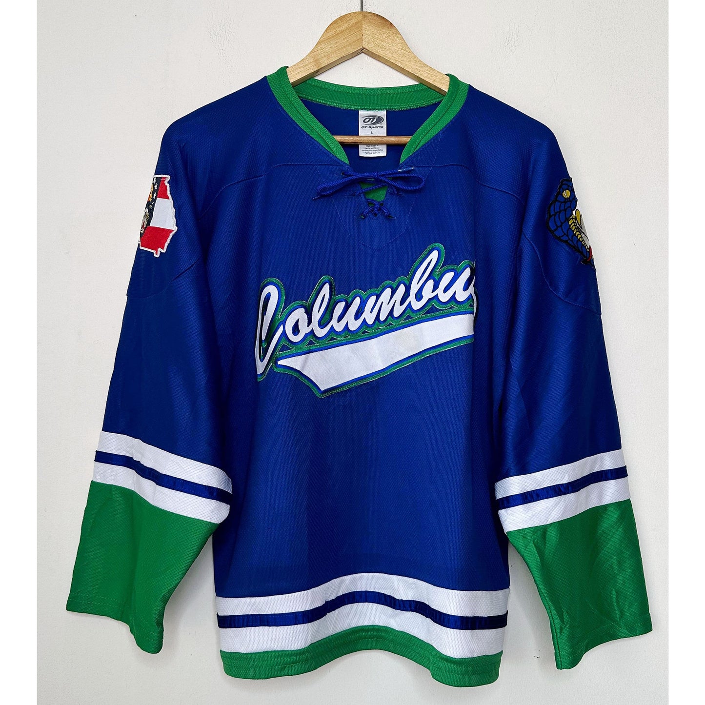 OT SPORTS COLUMBUS SIZE- M -ICE HOCKEY JERSEYS