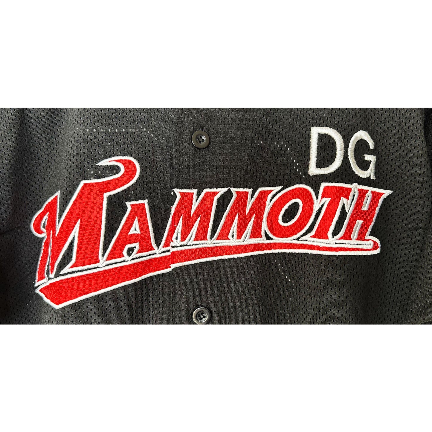 DG MAMMOTH BLACK SIZE-L BASEBALL JERSEYS