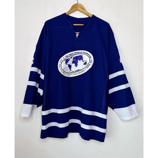 BLUE NO 4 SIZE- 2XL -ICE HOCKEY JERSEYS