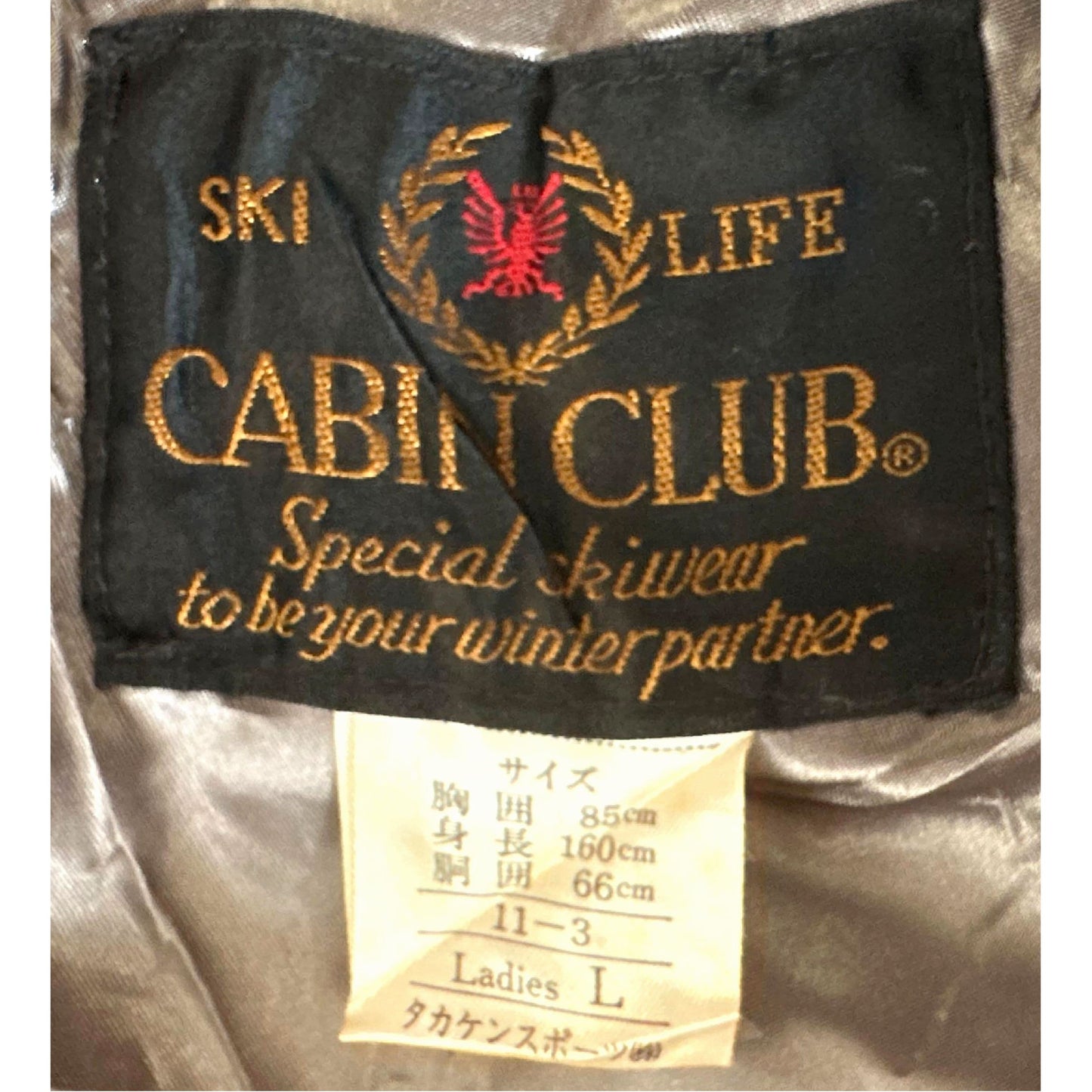 CABIN CLUB SKI LIFE BOMBER PREMIUM JACKETS SIZE - XL