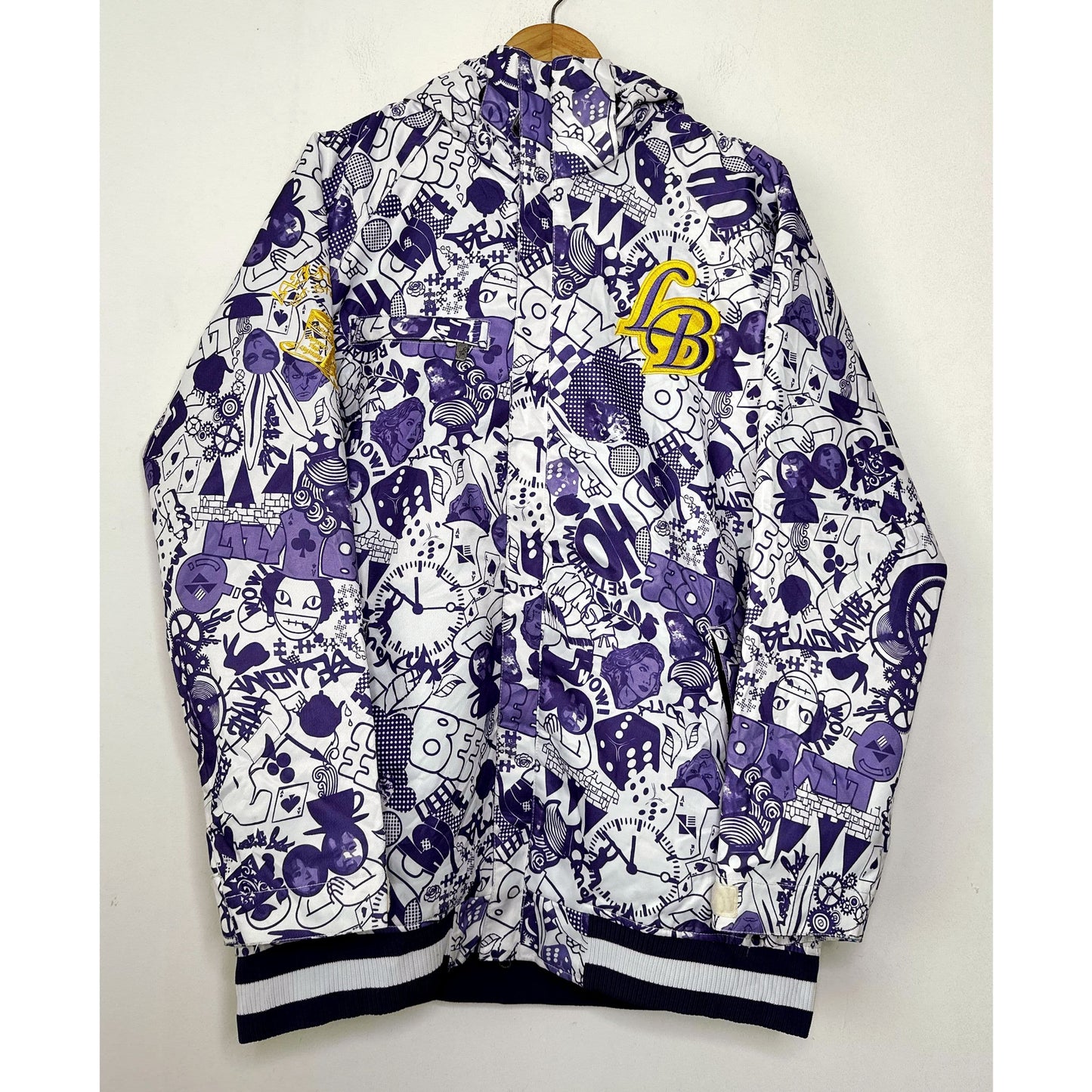 LAZYBEE PRINTED BOMBER JACKET LIMITED EDITION SIZE - Xl