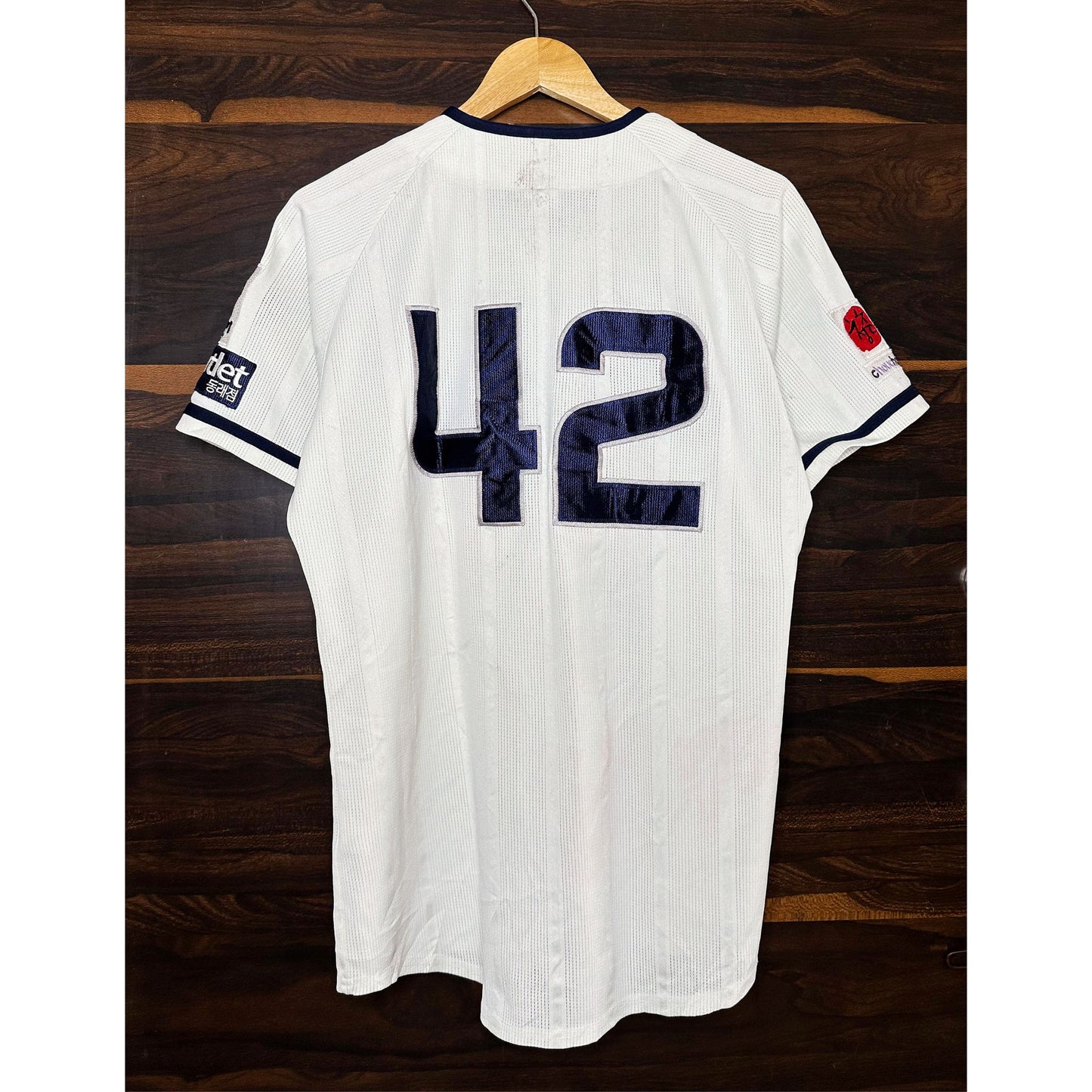 AUTHENTIC KAMISTA NO 42 SIZE-L BASEBALL JERSEYS