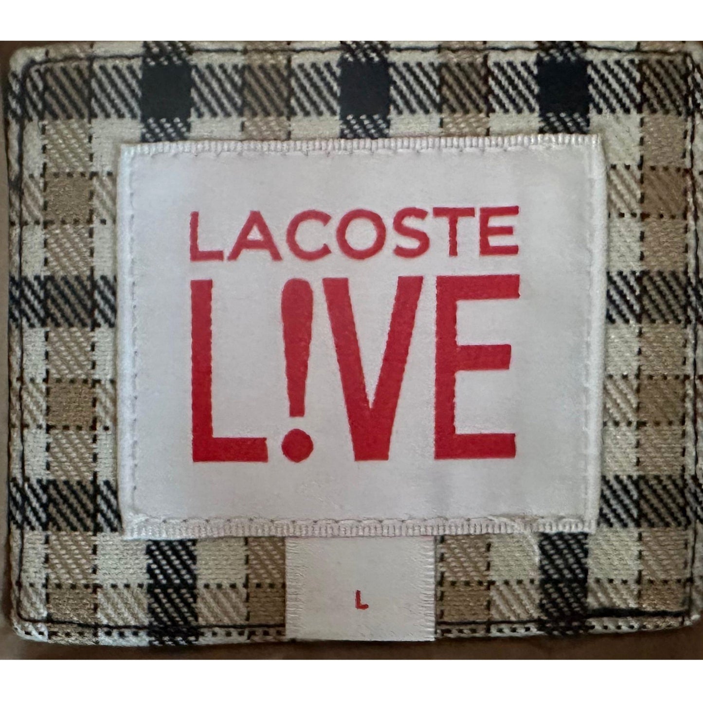 LACOSTE LIVE CHECKERED SIZE M PREMIUM JACKET