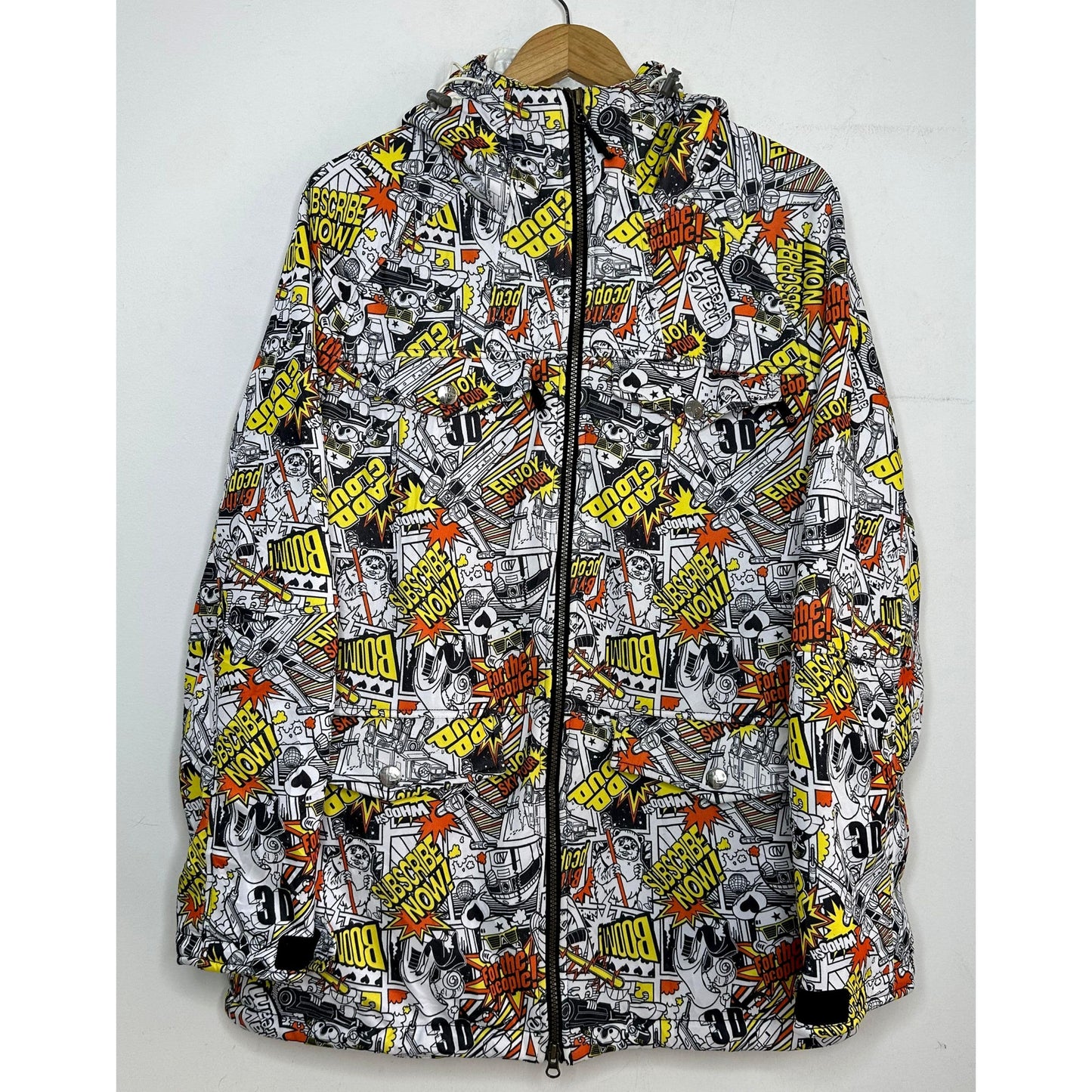 MULTI TEXT PRIENT PREMIUM JACKET SIZE L