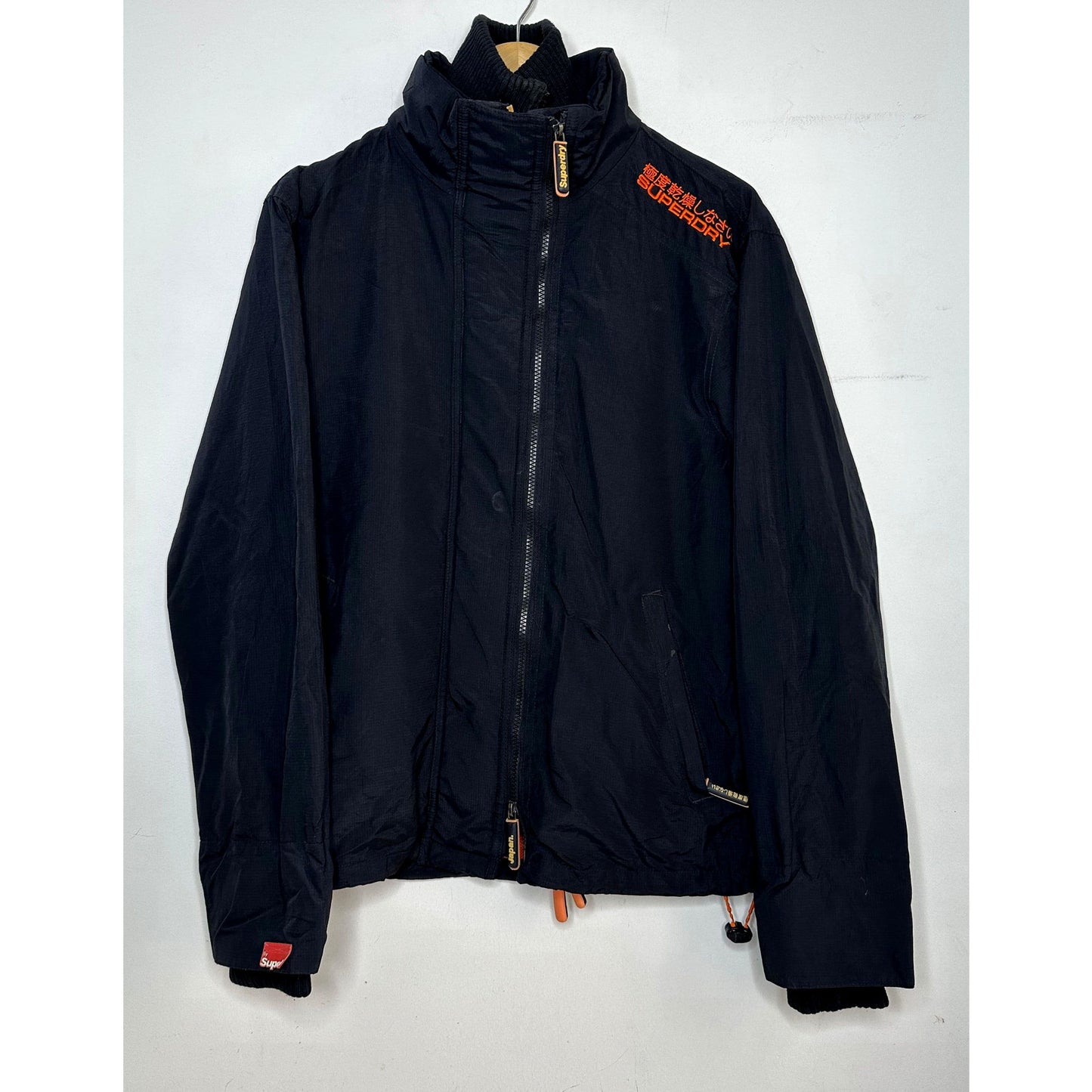 SUPERDRY BLACK ZIPPER PREMIUM JACKET SIZE M