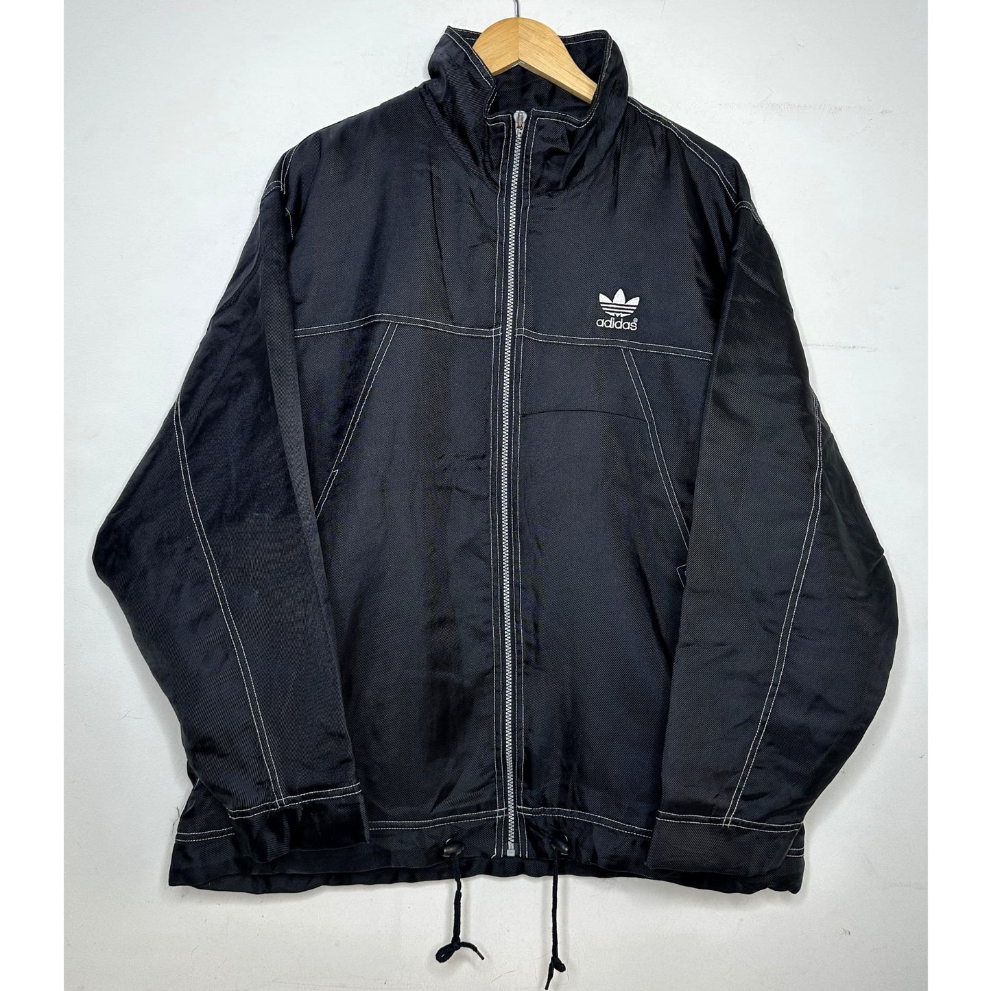 ADIDAS BLACK ZIPPER PREMIUM JACKET SIZE XL