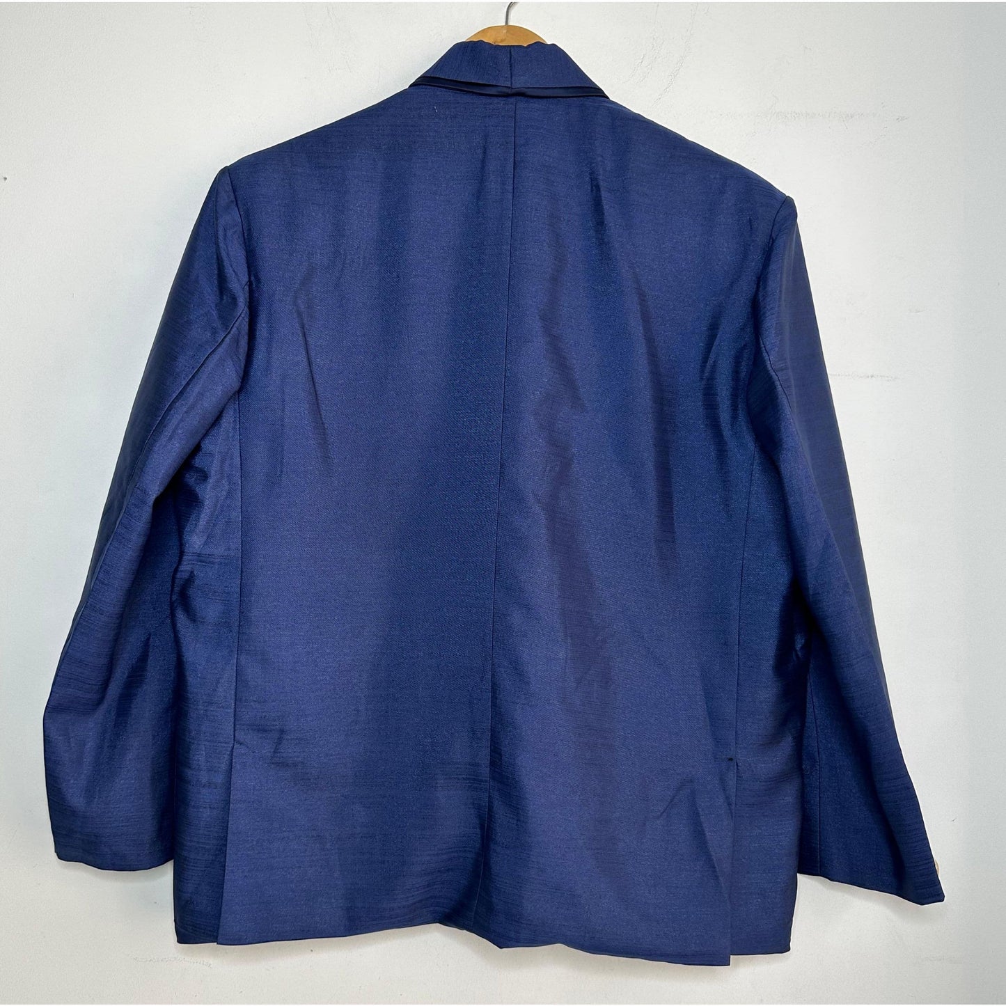 MEN BLUE SOLID SLIM-FIT TUXEDO PARTY SUIT SIZE XL