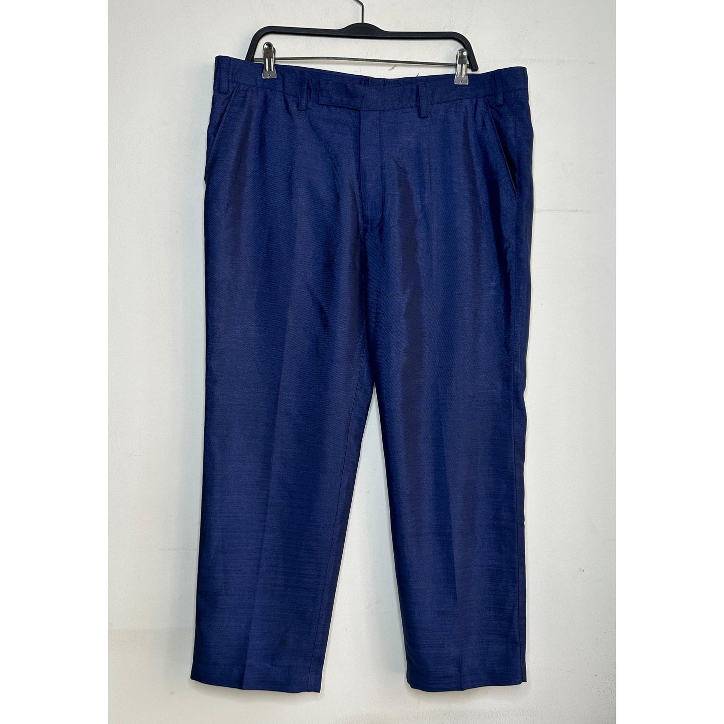 MEN BLUE SOLID SLIM-FIT TUXEDO PARTY SUIT SIZE XL