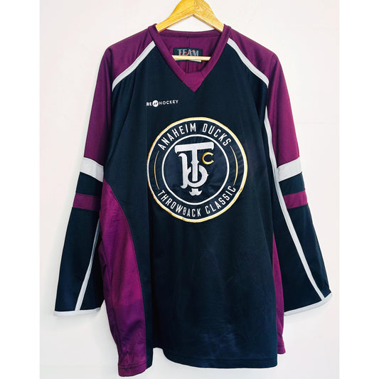 PURE HOCKEY TEAM ANAHEIM DUCKS THROWBACK CLASSIC SIZE- 2XL -ICE HOCKEY JERSEYS