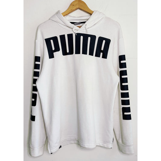 PUMA WHITE HOODIE SIZE L