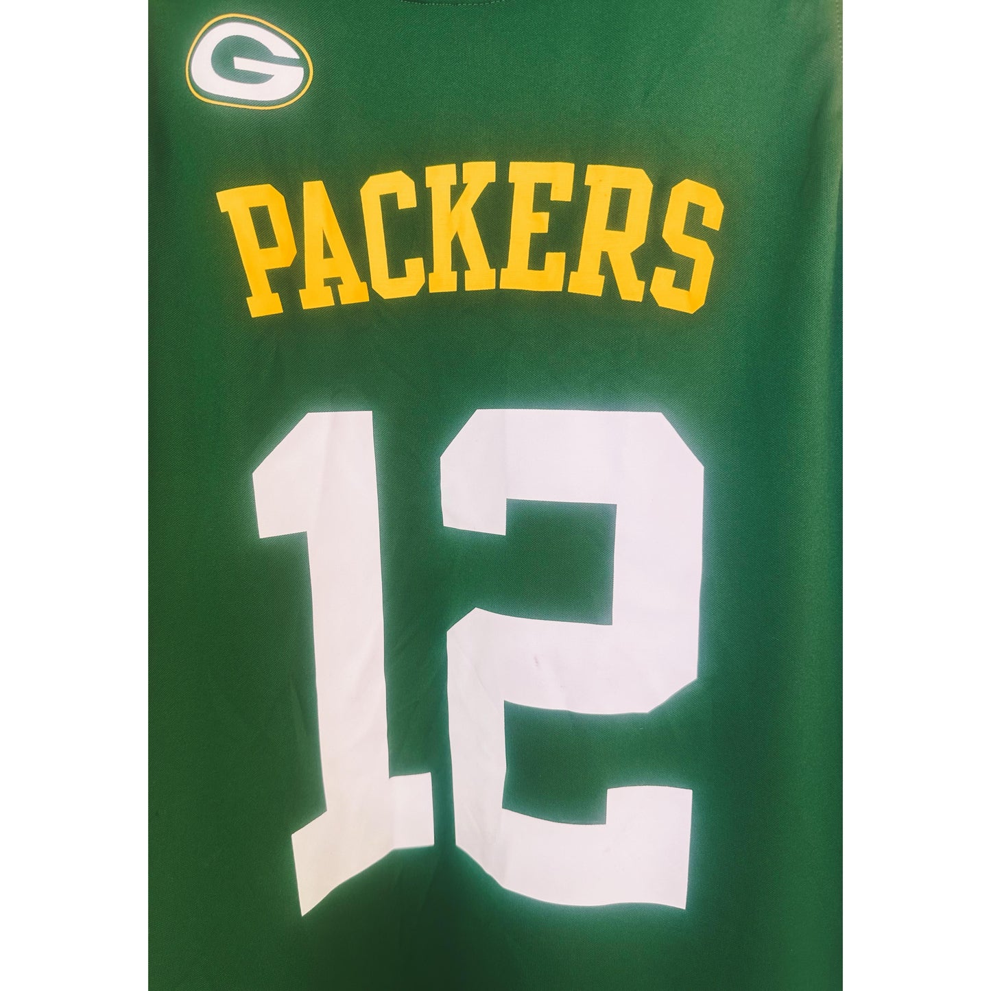 NIKE GREEN PACKERS NO 12 SIZE-L BASKETBALL JERSEYS