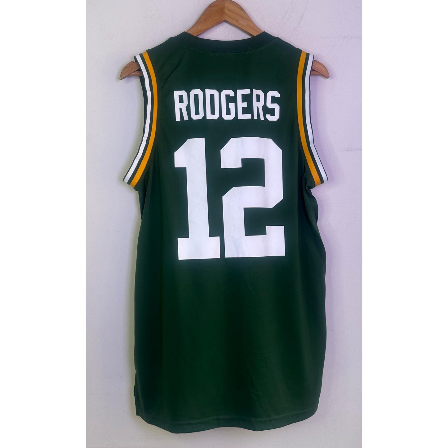 NIKE GREEN PACKERS NO 12 SIZE-L BASKETBALL JERSEYS