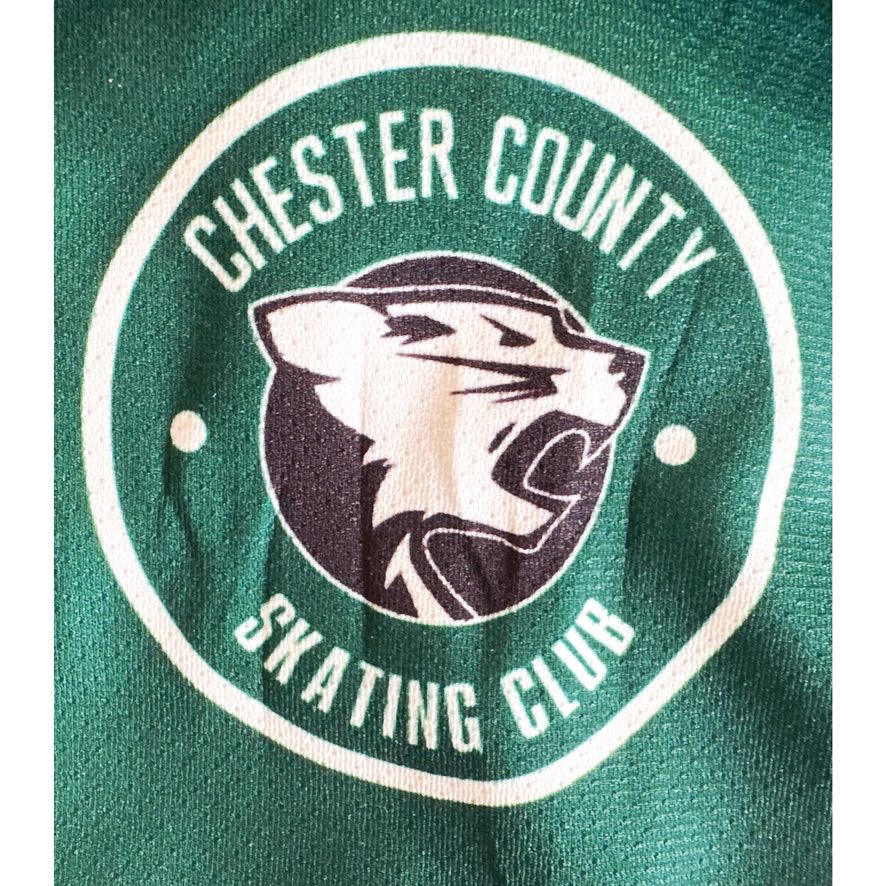 AK CHESTER COUNTY SAKTING CLUB  SIZE- L-ICE HOCKEY JERSEYS