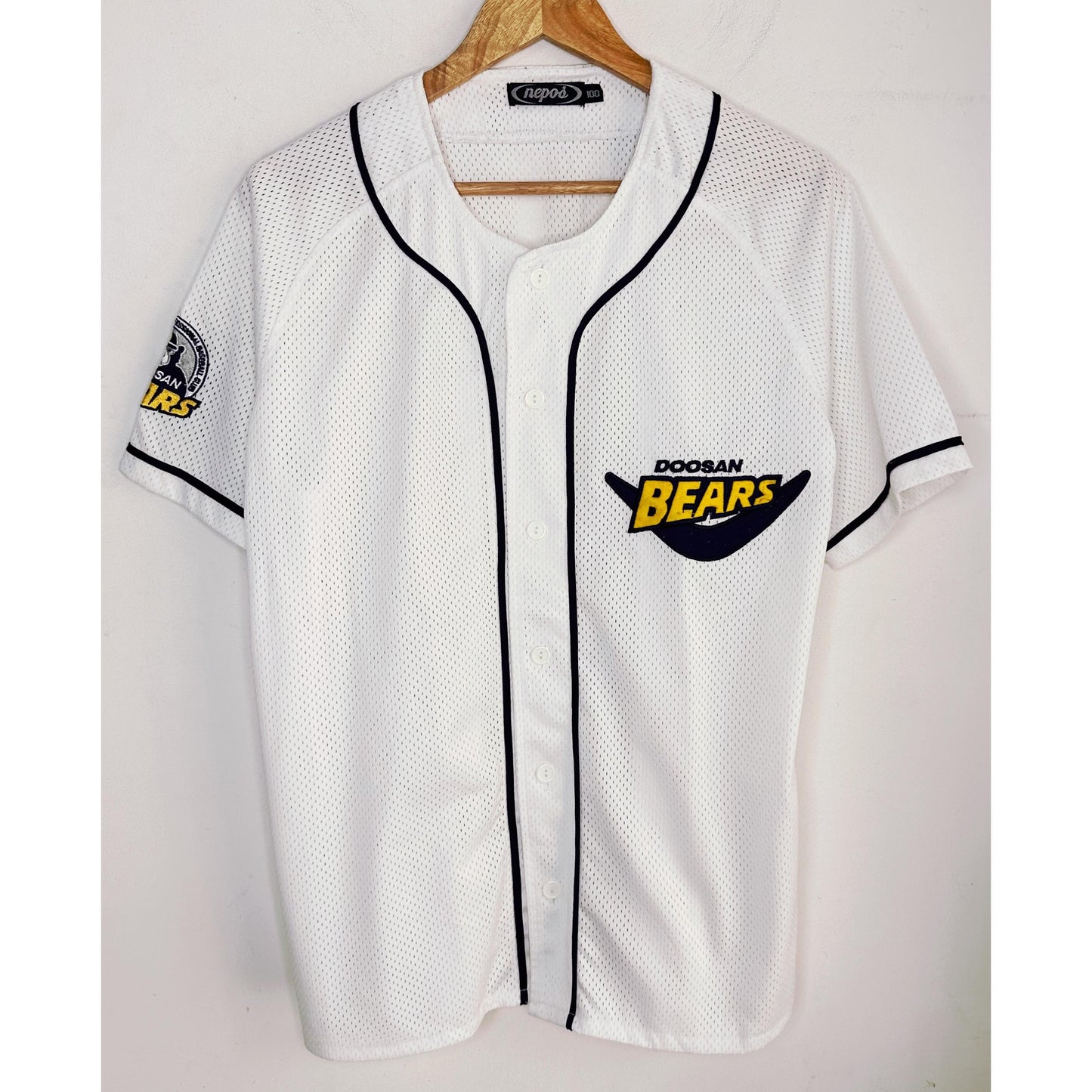 KBO DOOSAN BEARS SIZE-L BASEBALL JERSEYS