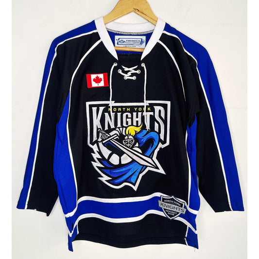 NORTH YORK KNIGHTS HOCKEY IRONS NO 91 SIZE- S-ICE HOCKEY JERSEYS