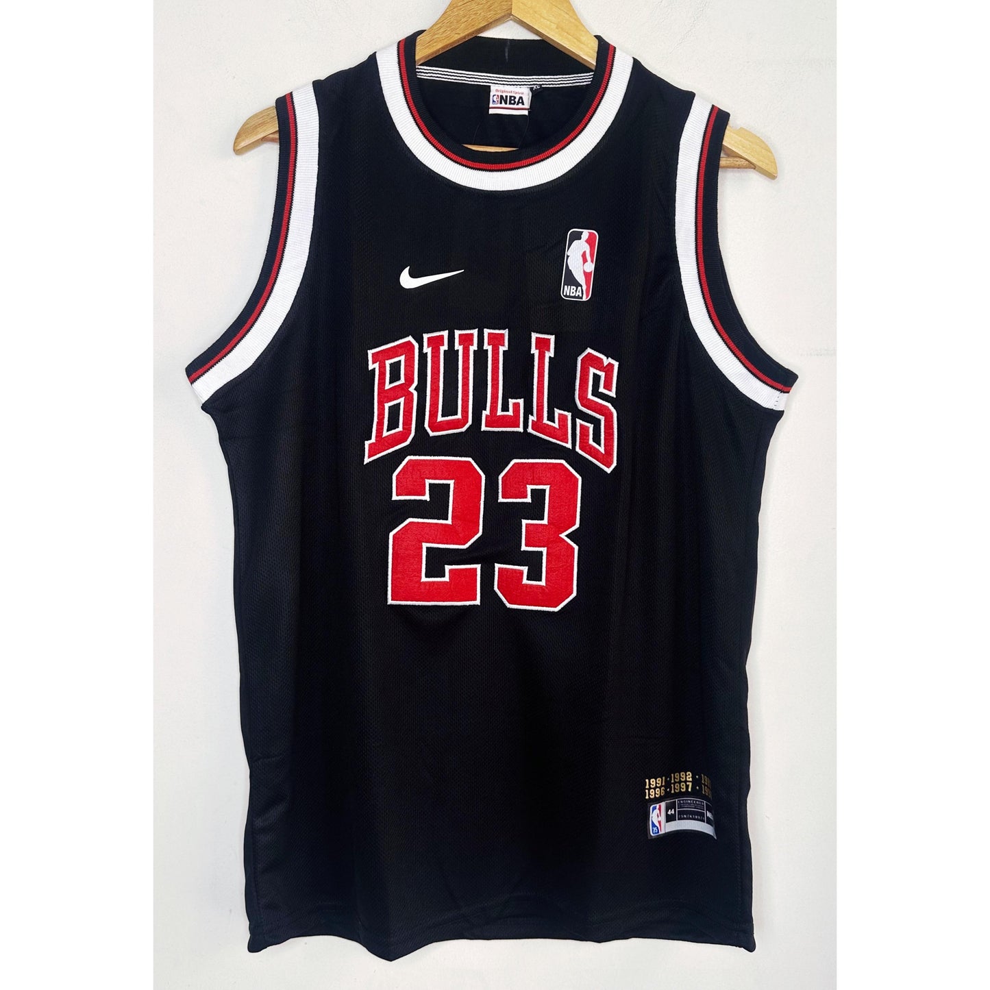 NIKE BLACK BULLS NO 23 PREMIUM BASKETBALL JERSEYS