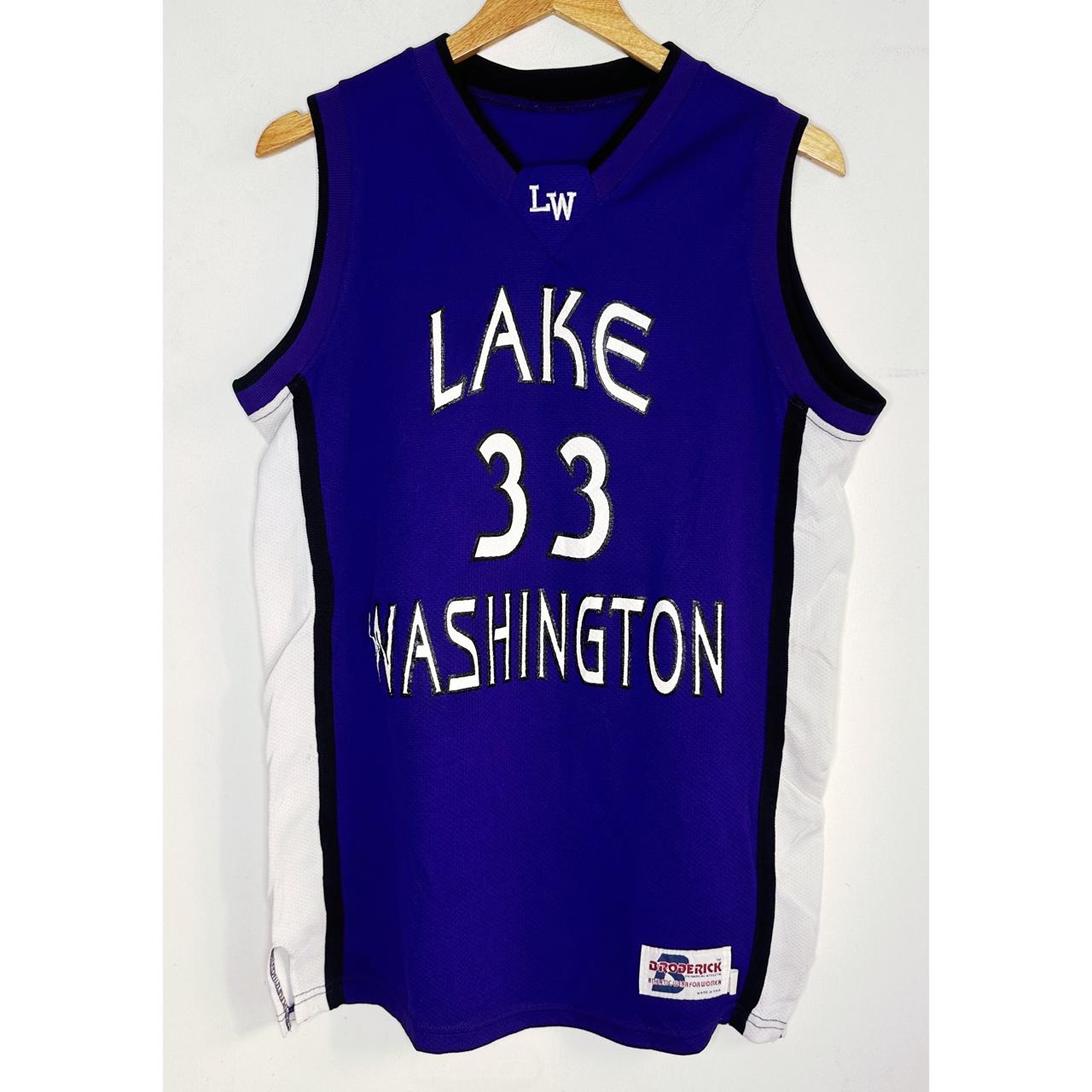BRODERICK LAKE 33 WASHINGTON SIZE-M BASKETBALL JERSEYS