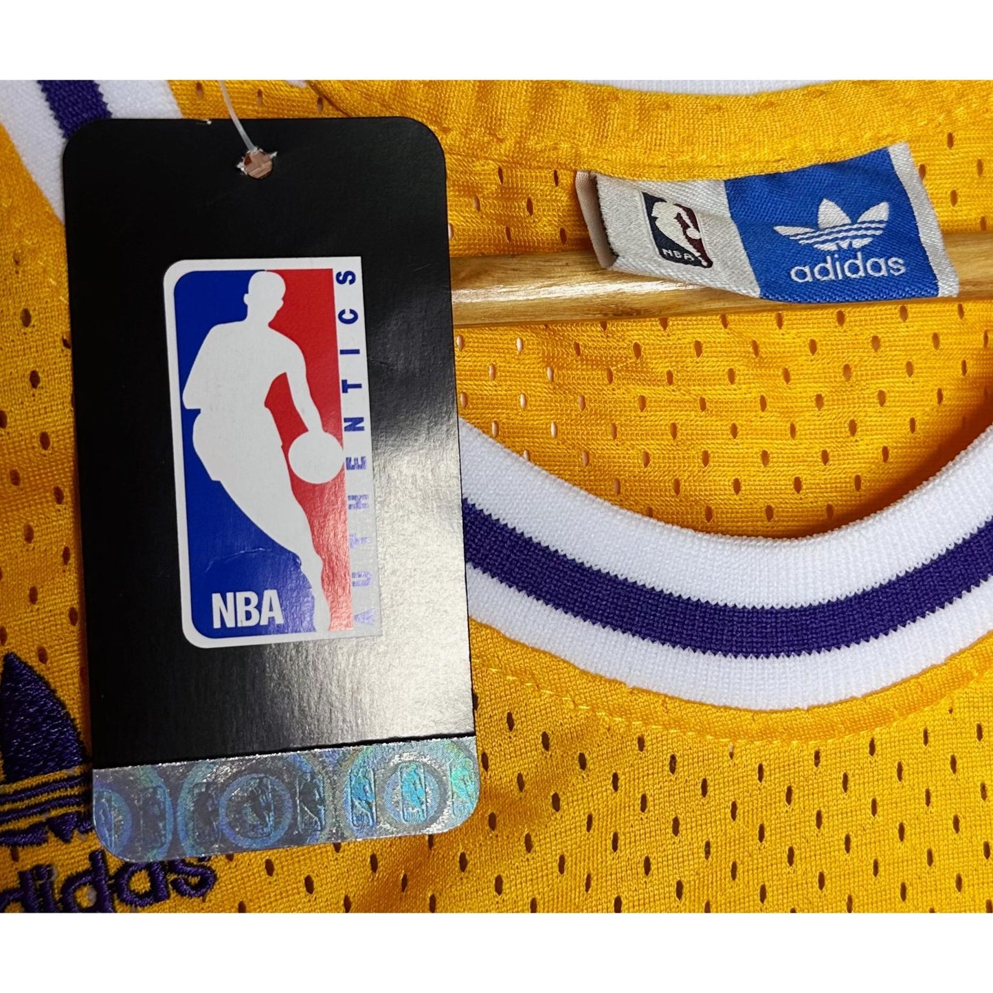 ADIDAS HARDWOOD CLASSICS LAKERS BRYANT NO 24 BASKETBALL JERSEY