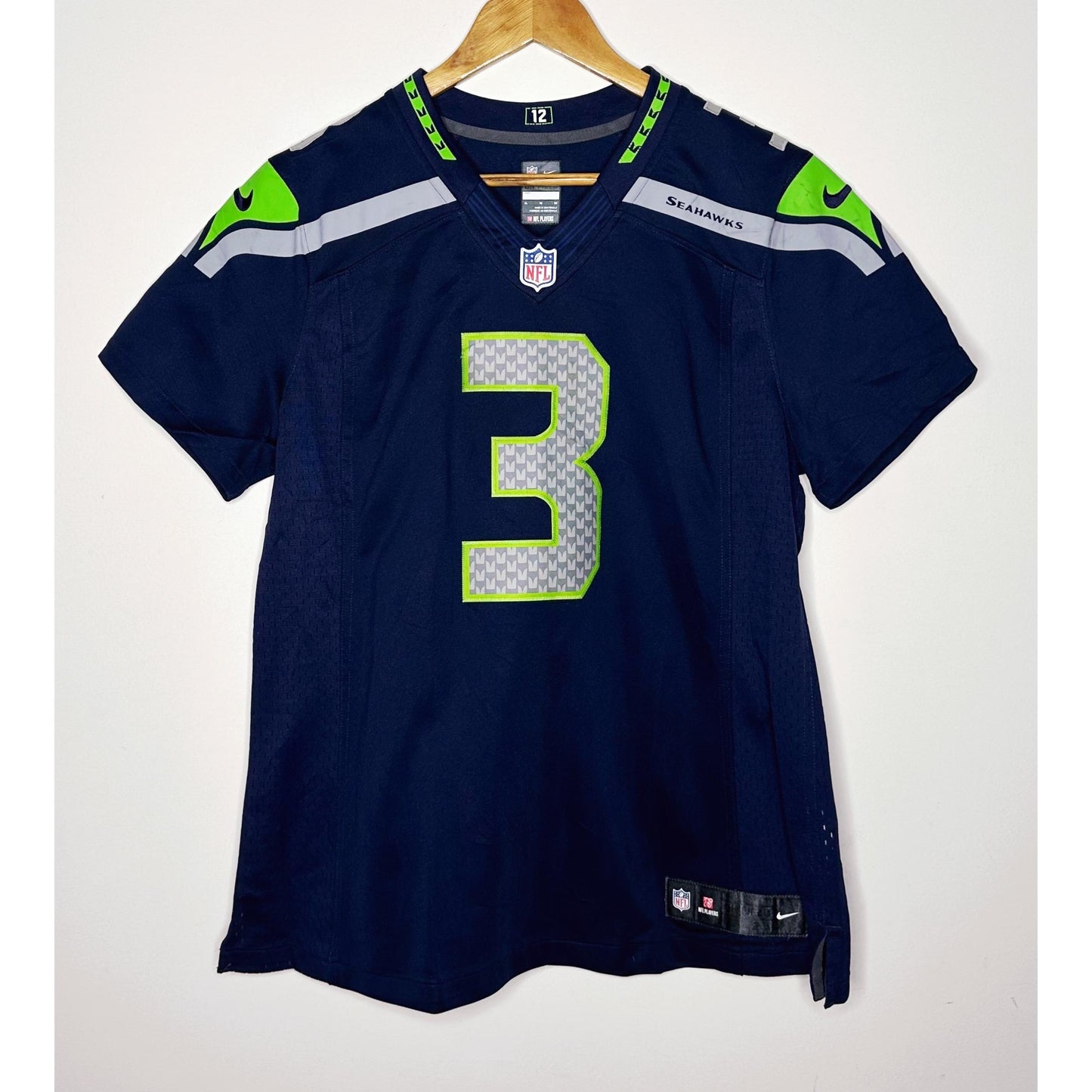 NIKE SEAHAWKS WILSON NO 3 SIZE-M NFL JERSEYS