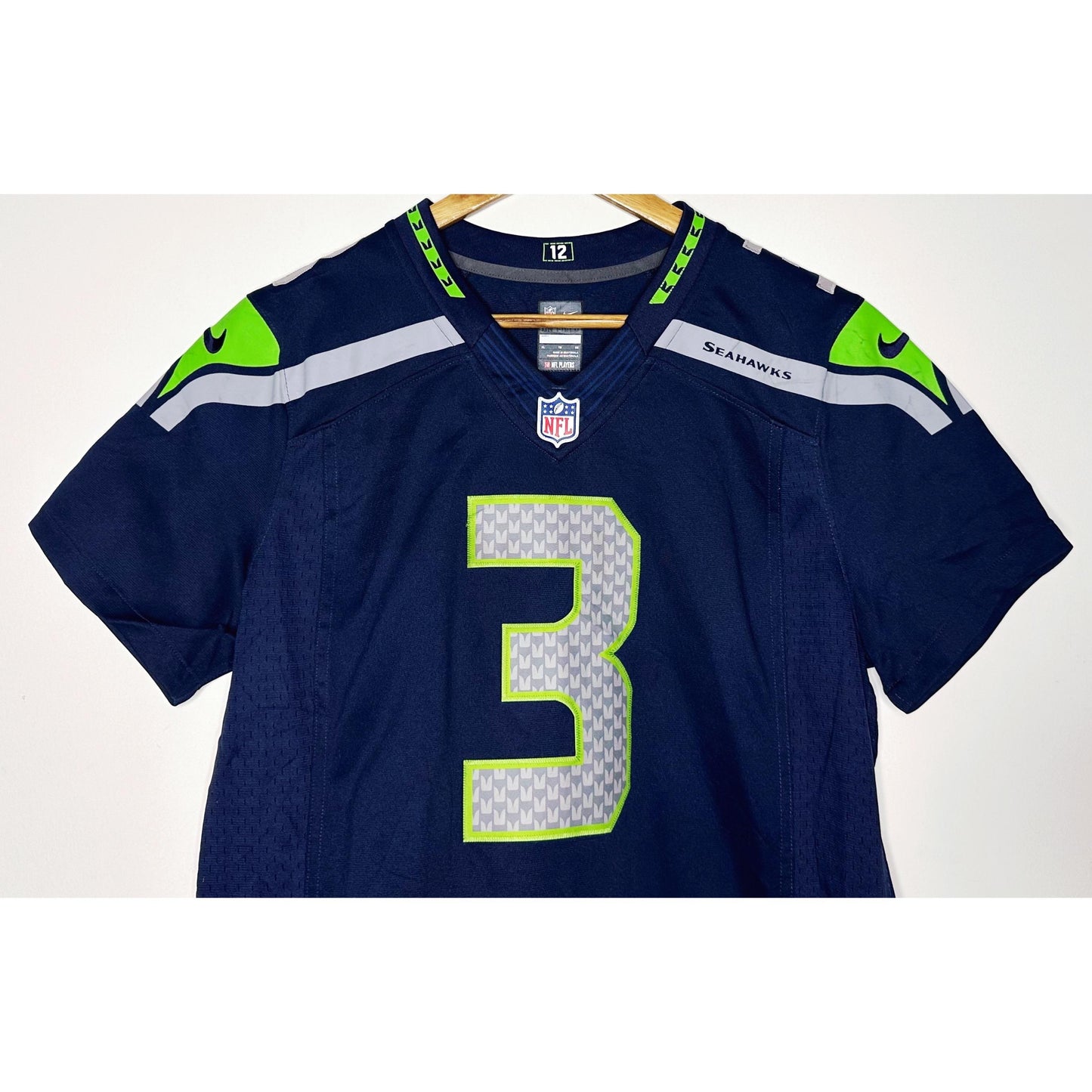 NIKE SEAHAWKS WILSON NO 3 SIZE-M NFL JERSEYS