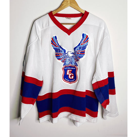 EAST GWILLIMBURY MINOR HOCKEY NO 3 SIZE- XL-ICE HOCKEY JERSEYS