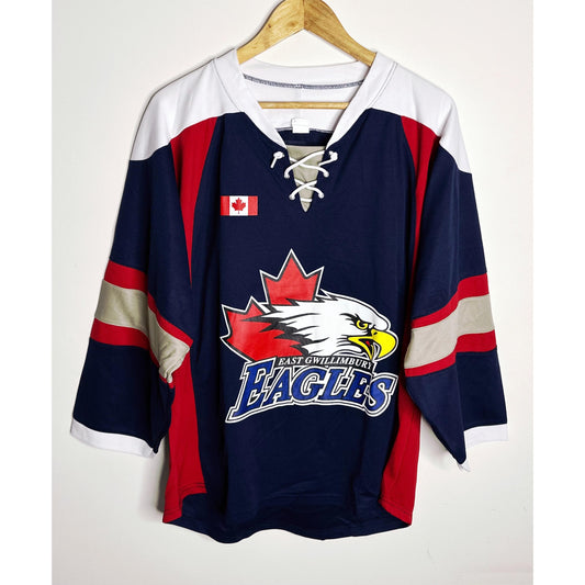 EAST GWILLIMBURY EAGLES NO 44 SIZE- XL-ICE HOCKEY JERSEYS