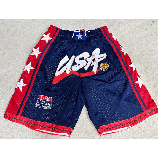 JUST DON HARDWOOD VINTAGE CLASSICS USA BASKETBALL PREMIUM SHORT