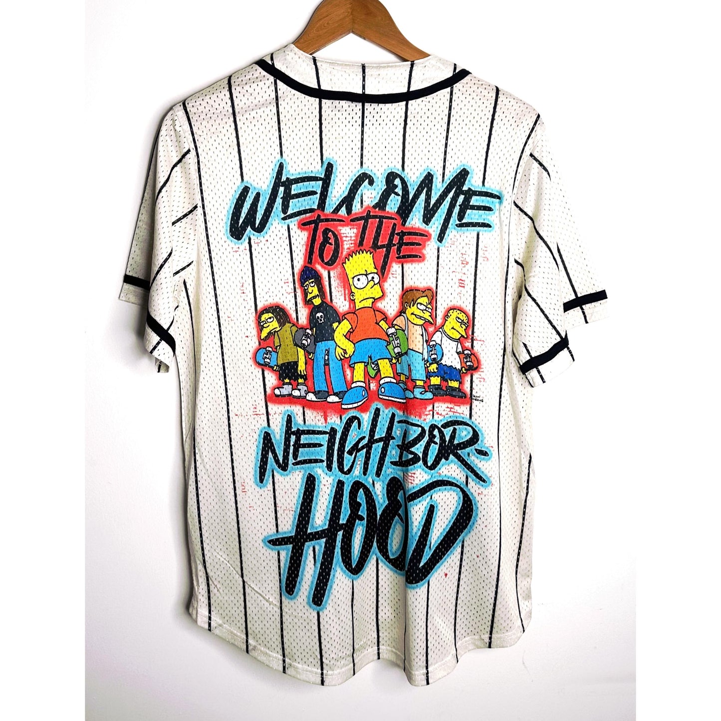 WELCOME TO NEIGHBOR HOOD SIZE-XL BASEBALL JERSEYS