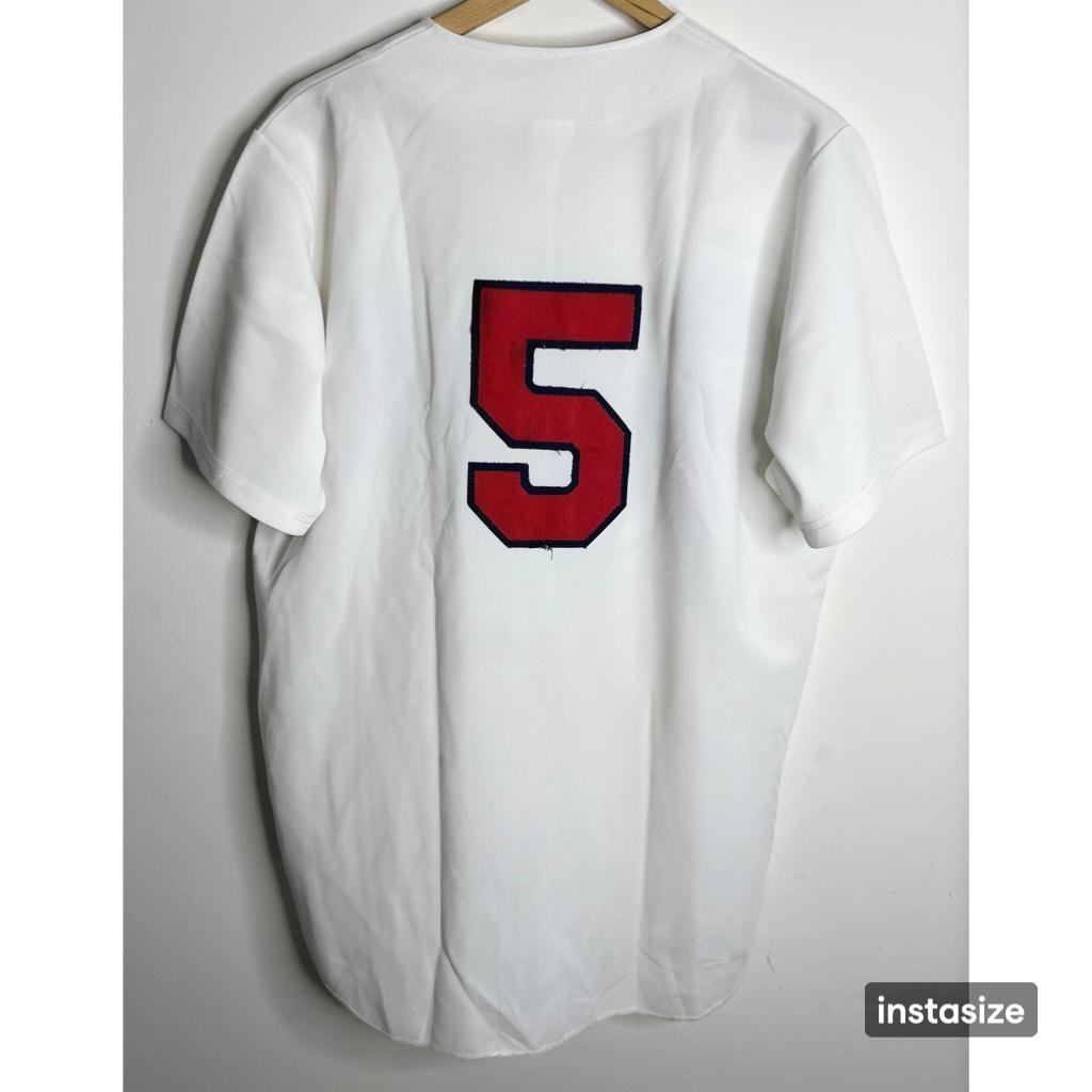 WHITE UNITED NO 5 PREMIUM SIZE-XL BASEBALL JERSEYS