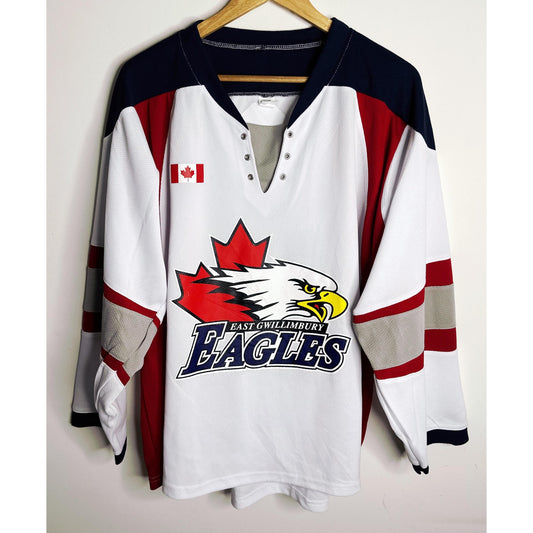 EAST GWILLIMBURY EAGLES SKELTON NO. 33 SIZE- 2XL-ICE HOCKEY JERSEYS