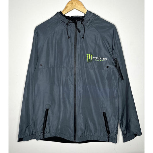 MONSTER LIGHTWEIGHT WINDBREAKER – BREATHABLE, WATER-RESISTANT JACKET FOR ACTIVE OUTDOOR WEAR SIZE L -