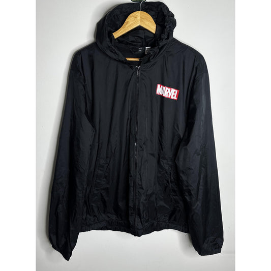 MARVEL LIGHTWEIGHT WINDBREAKER – BREATHABLE, WATER-RESISTANT JACKET SIZE XL -