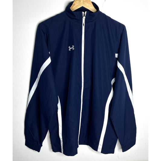 UNDER RAMOUR LIGHTWEIGHT WINDBREAKER – BREATHABLE, WATER-RESISTANT JACKET FOR ACTIVE OUTDOOR WEAR SIZE L