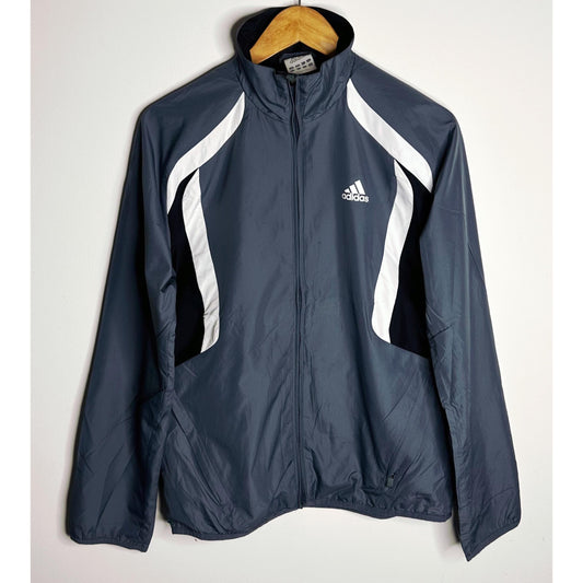 ADIDAS LIGHTWEIGHT WINDBREAKER – BREATHABLE, WATER-RESISTANT JACKET FOR ACTIVE OUTDOOR WEAR SIZE M -