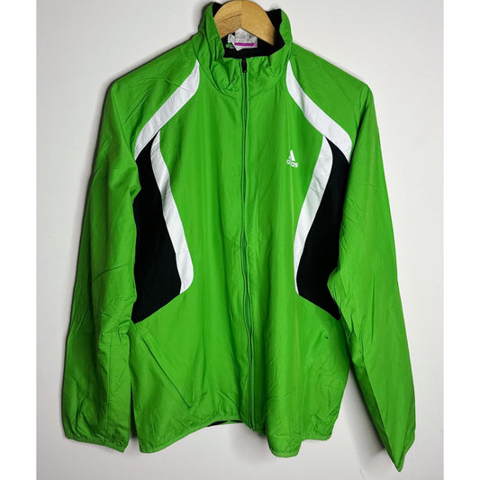 ADIDAS LIGHTWEIGHT WINDBREAKER – BREATHABLE, WATER-RESISTANT JACKET FOR ACTIVE OUTDOOR WEAR SIZE L
