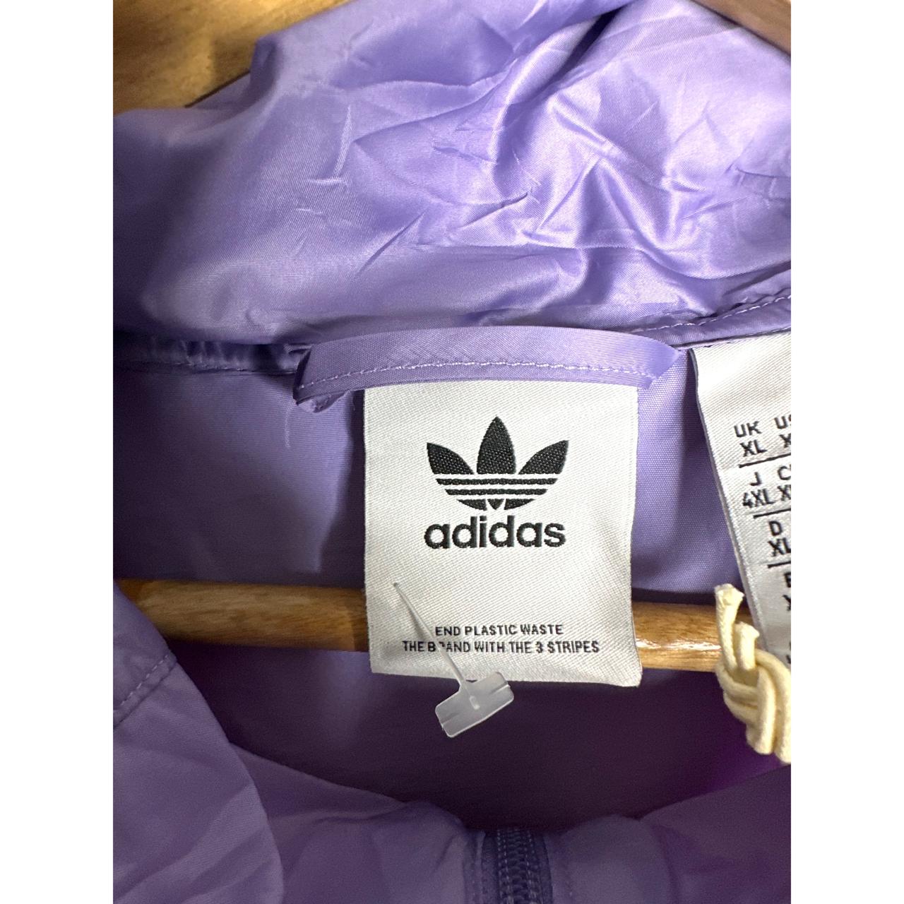 ADIDAS LIGHTWEIGHT WINDBREAKER – BREATHABLE, WATER-RESISTANT JACKET FOR ACTIVE OUTDOOR WEAR SIZE 2XL -