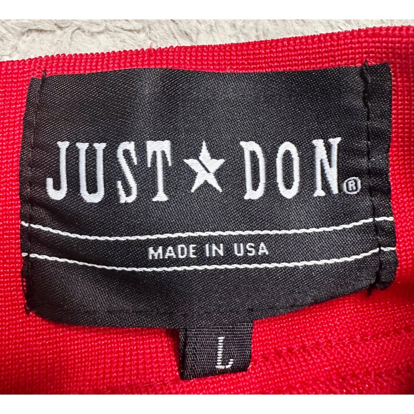 JUST DON BULLS RED BLACK PREMIUM SHORT