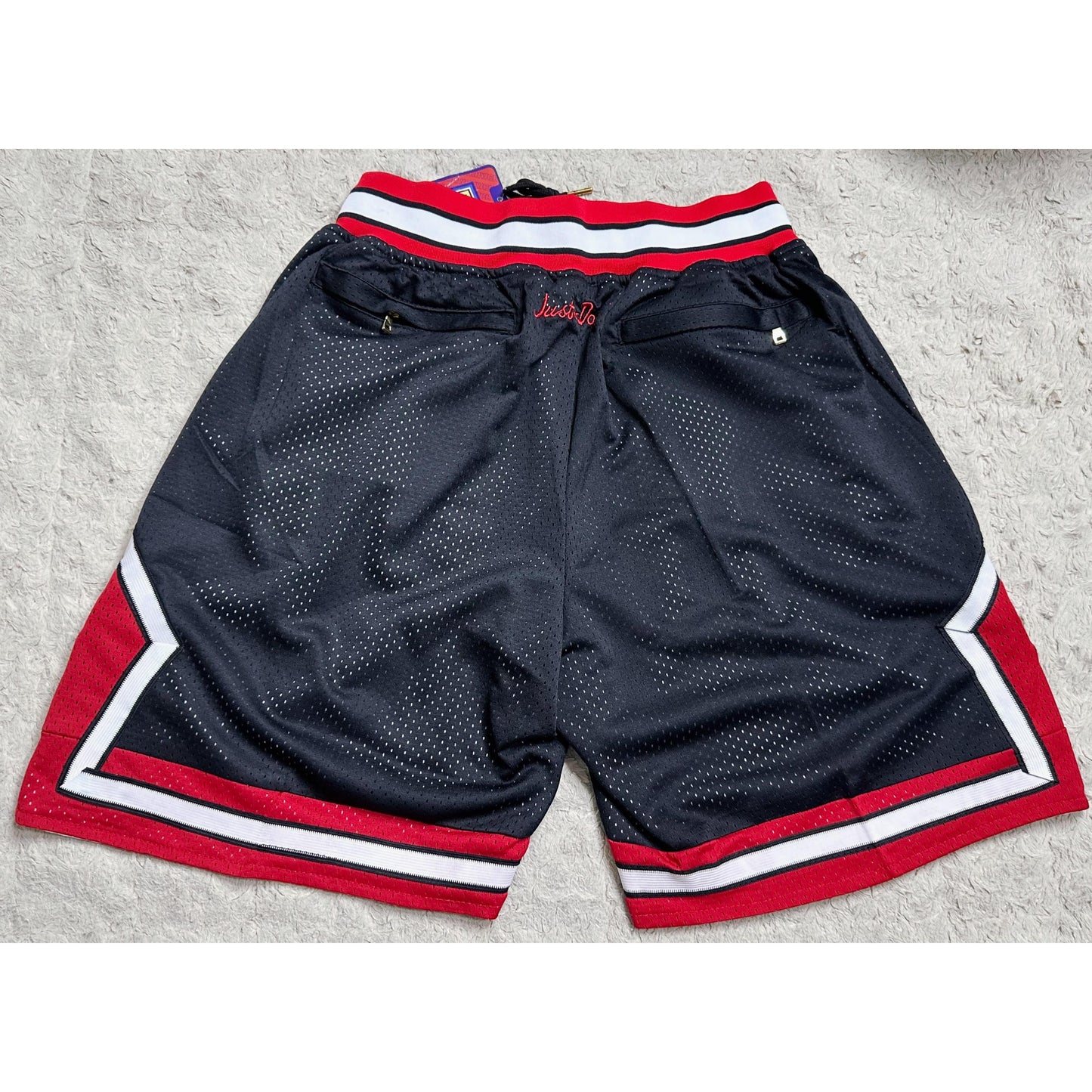 JUST DON BULLS RED BLACK PREMIUM SHORT