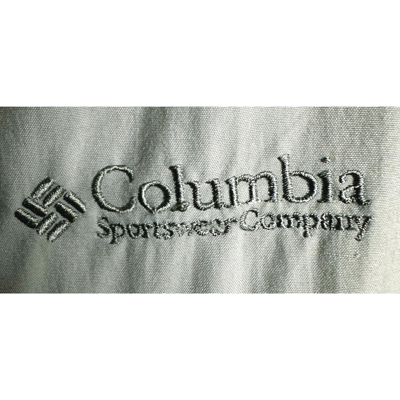 COLUMBIA SPORTSWEAR COMPANY MEN'S LIGHT GREEN FULL-ZIP JACKET WITH ARM POCKET