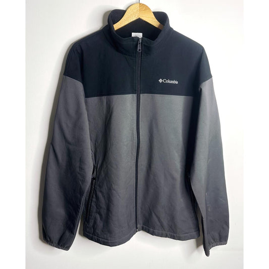 COLUMBIA SPORTSWEAR COMPANY MENS BLACK AND GRAY FULL ZIP JACKET