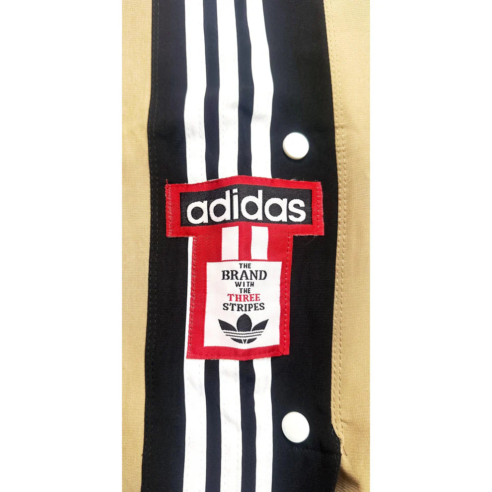 ADIDAS MEN'S TRACK PANTS WITH SIDE BUTTONS | CLASSIC THREE STRIPES CASUAL SPORTSWEAR TROUSERS