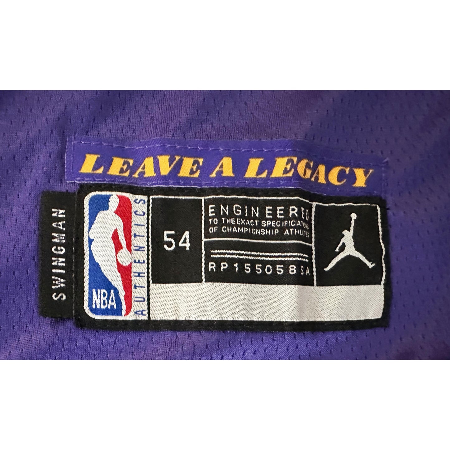 JORDAN BIBIGO LAKERS JAMES NO 6 NBA PREMIUM BASKETBALL JERSEY